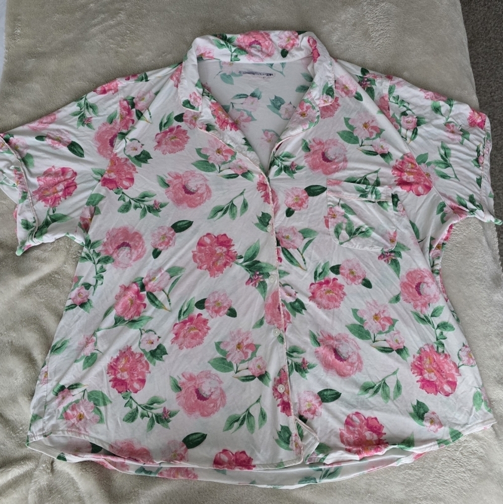 Victoria's Secret Pj Floral Top Size XXL